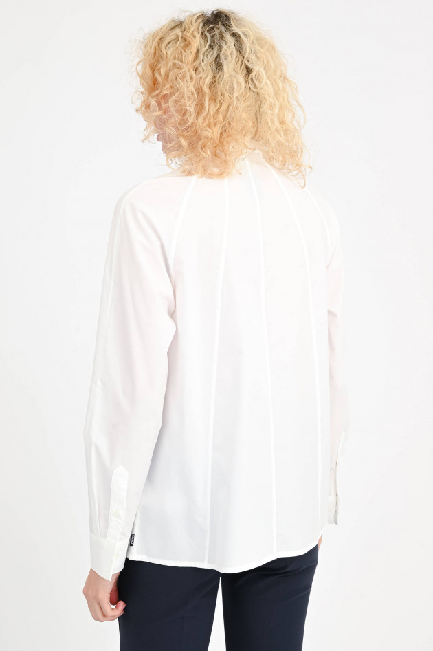 Ecoalf Oversize-Bluse LINA mit Detailnähtein in Weiß