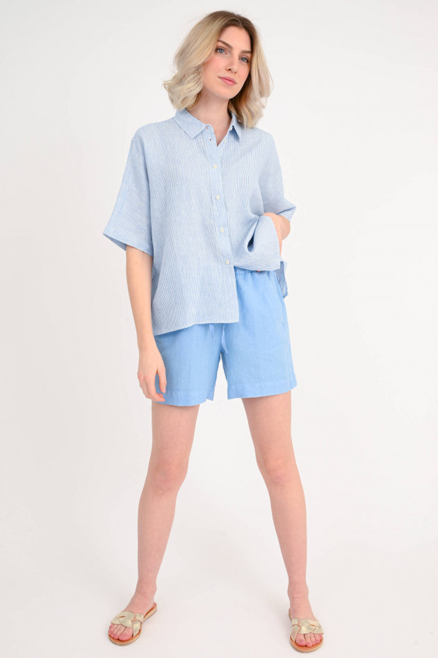 Ecoalf Bluse MELANIAALF in Blau/Weiß gestreift