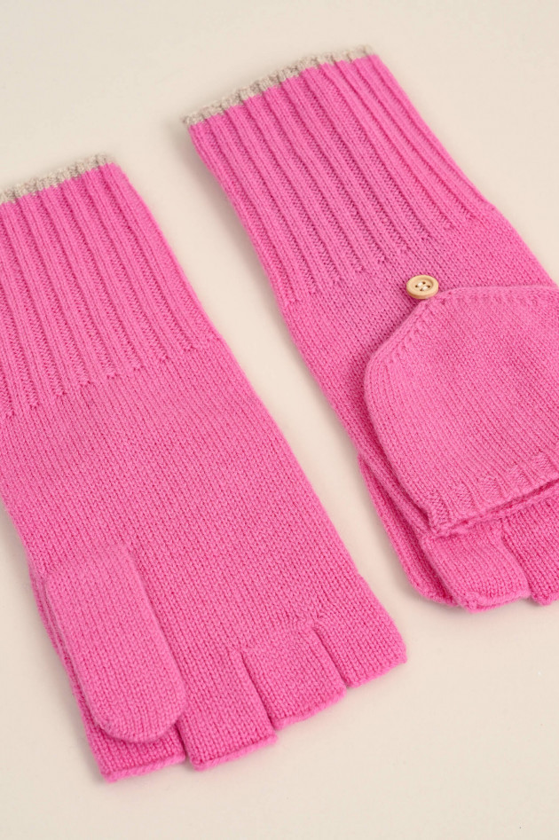 Ecoalf Halbfinger Handschuhe WOOLALF in Pink