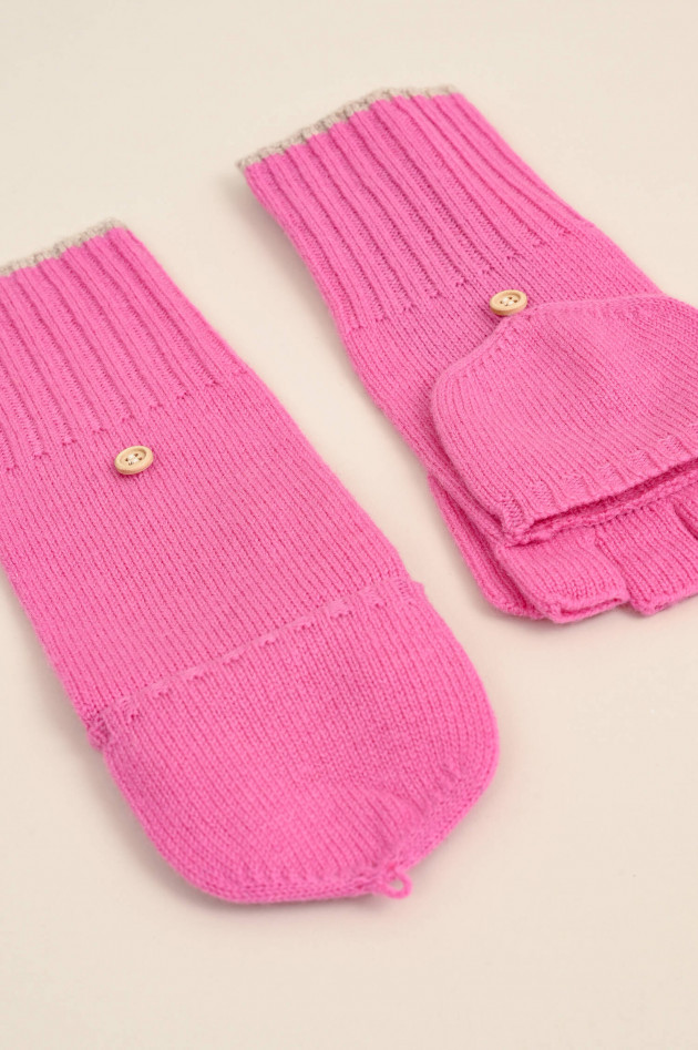 Ecoalf Halbfinger Handschuhe WOOLALF in Pink