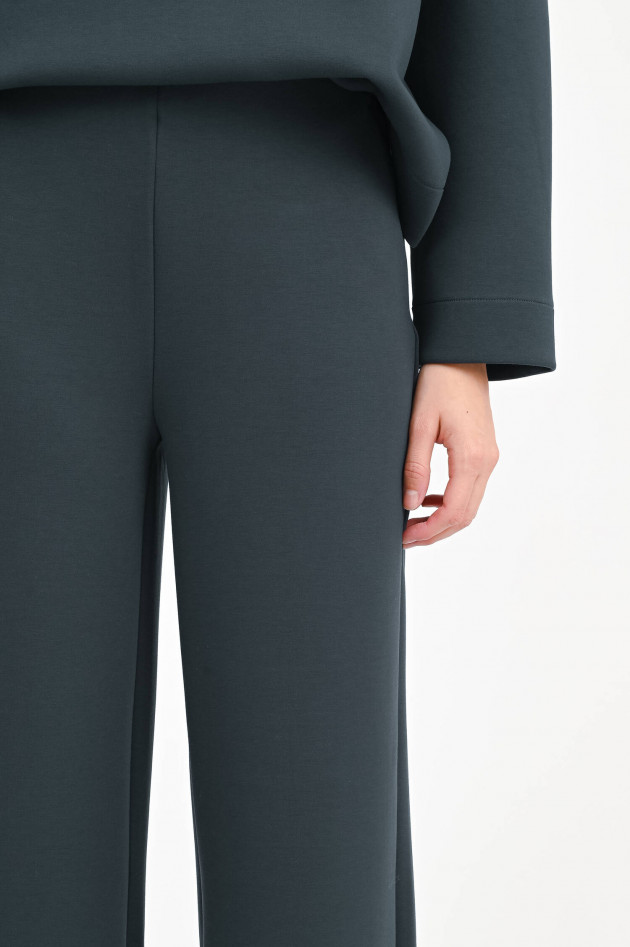 Ecoalf Wide-Leg-Hose in Graugrün