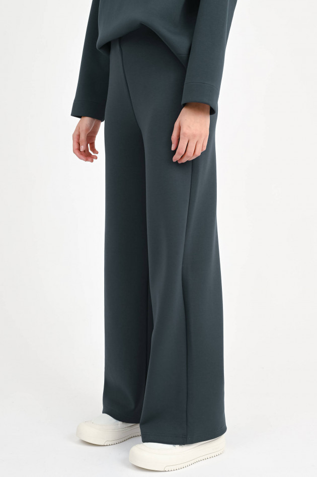 Ecoalf Wide-Leg-Hose in Graugrün