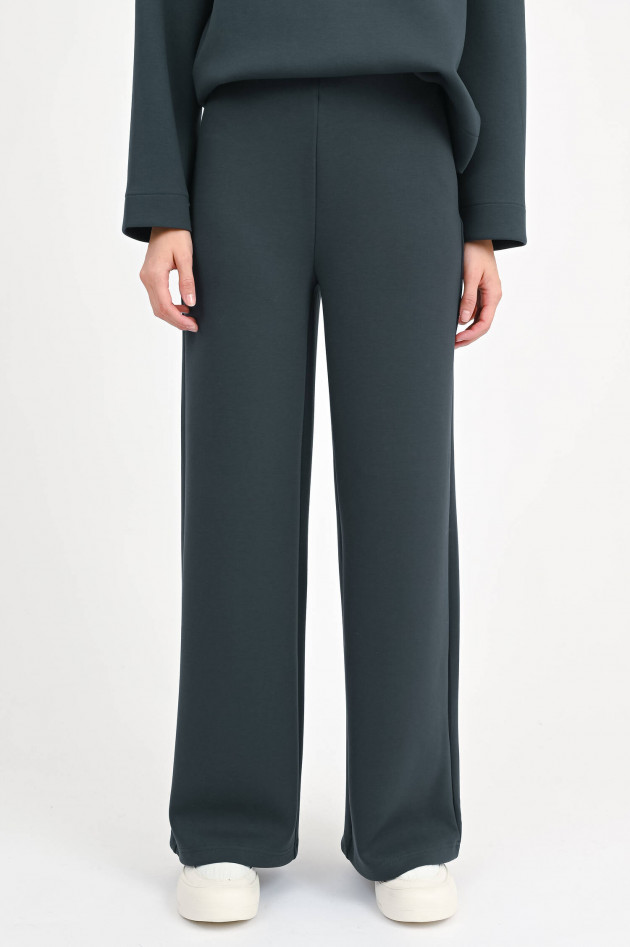 Ecoalf Wide-Leg-Hose in Graugrün