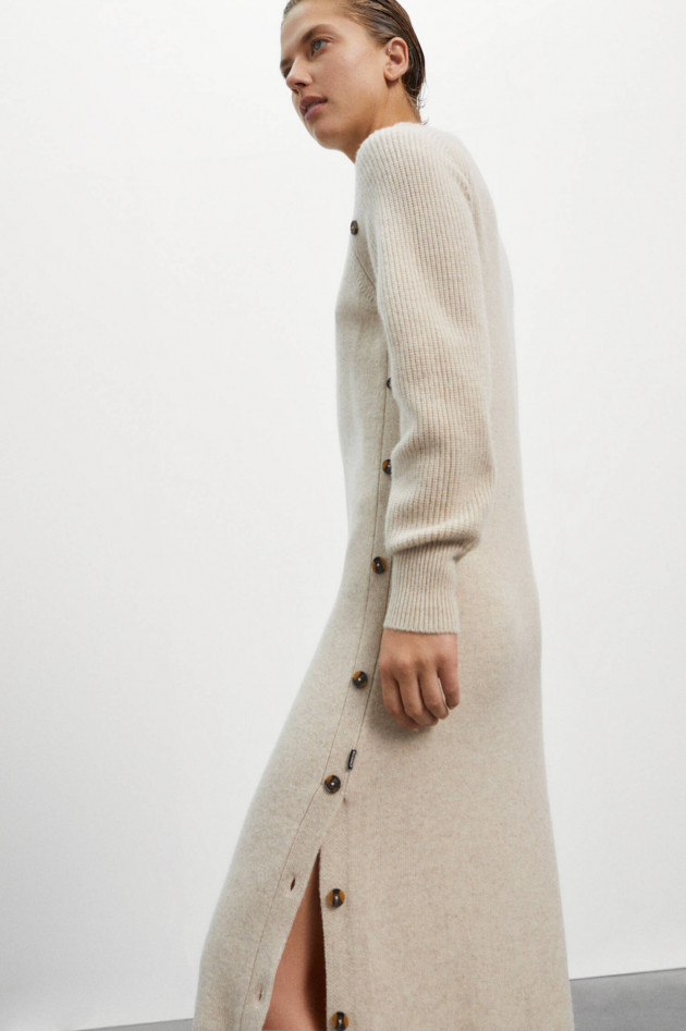 Ecoalf Strickkleid TEJOALF mit Knopf-Details in Beige