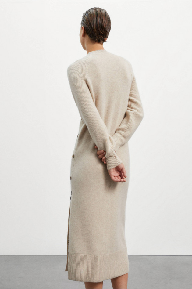 Ecoalf Strickkleid TEJOALF mit Knopf-Details in Beige
