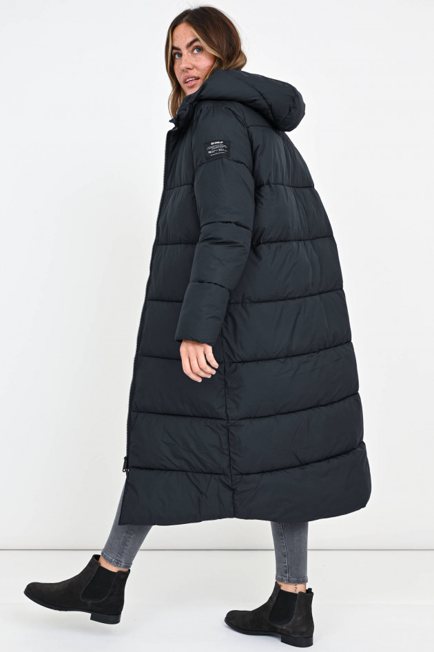 Ecoalf Langer Steppmantel LENOXALF in Schwarz