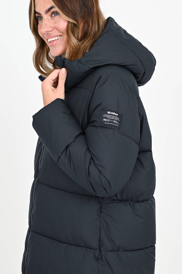 Ecoalf Langer Steppmantel LENOXALF in Schwarz