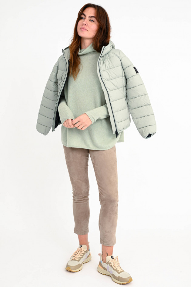 Ecoalf Leichte Steppjacke in Mintgrau