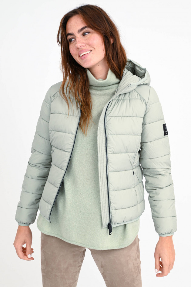 Ecoalf Leichte Steppjacke in Mintgrau