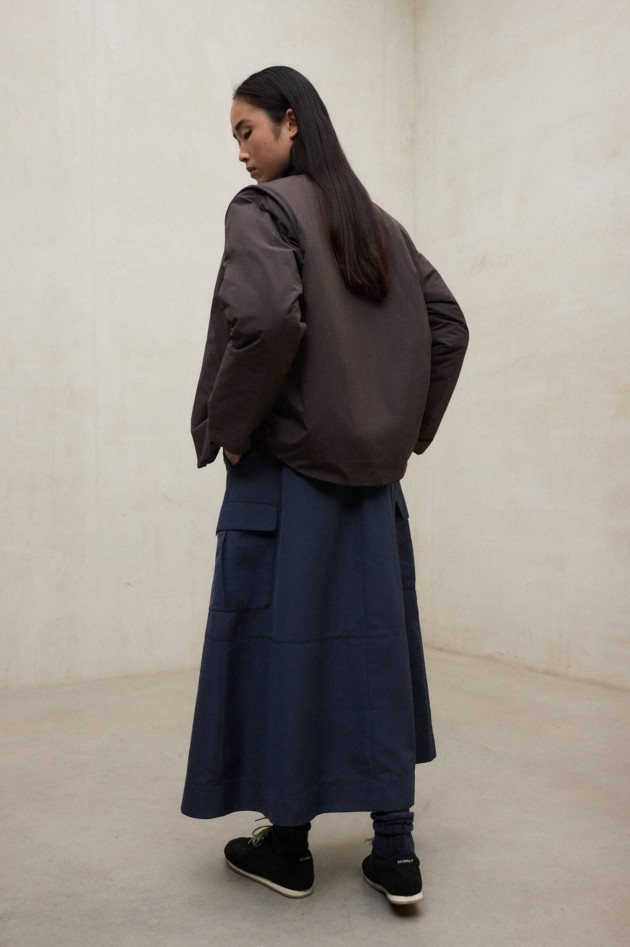 Ecoalf Wendejacke GERES inklusive Schal in Braun/Blau