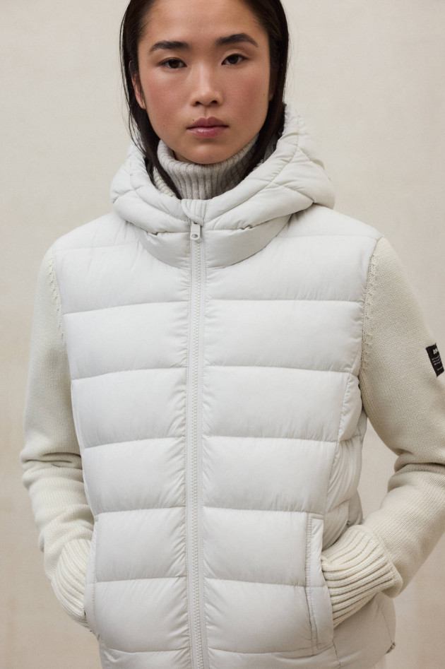 Ecoalf Hybrid Strickjacke DENALI in Schneeweiß