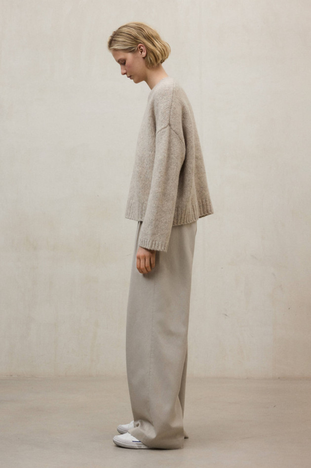 Ecoalf Woll-Pullover in Oat Melange