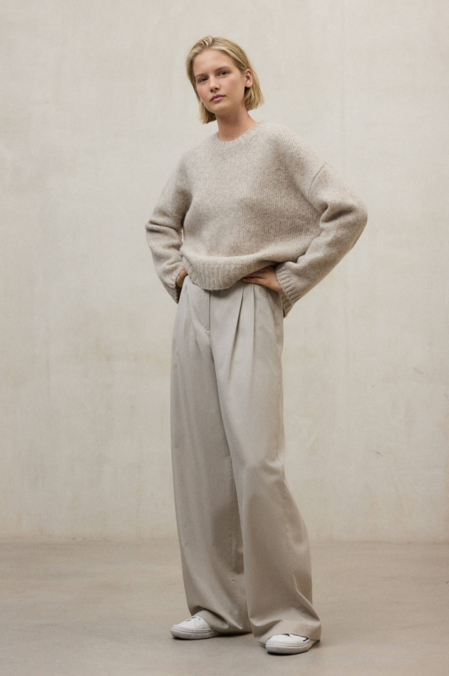 Ecoalf Woll-Pullover in Oat Melange