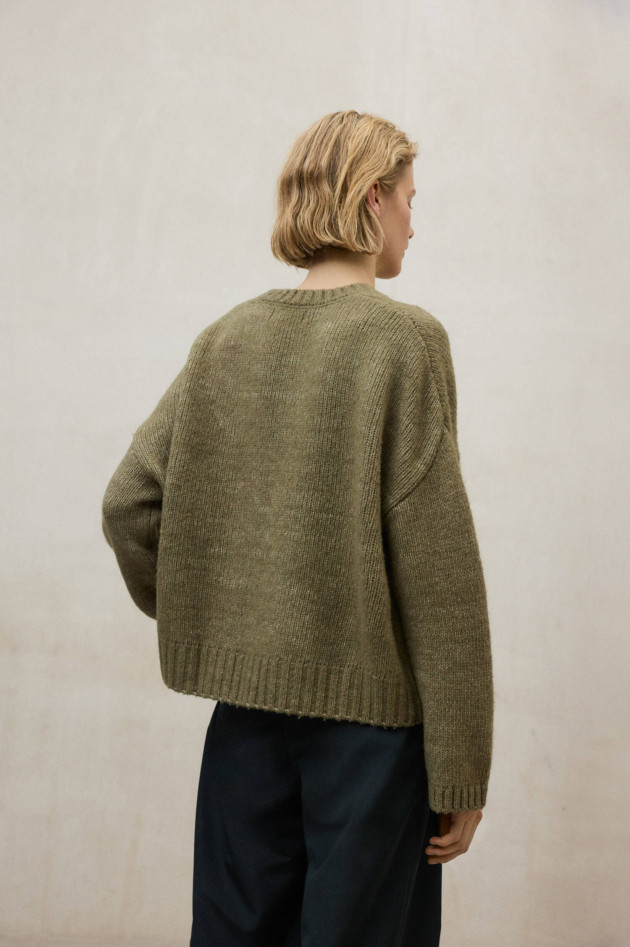 Ecoalf Woll-Pullover in Kaki