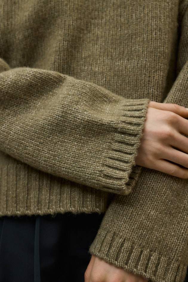 Ecoalf Woll-Pullover in Kaki