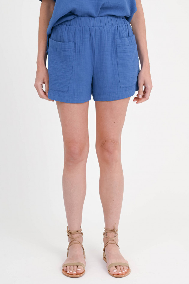 Ecoalf Musselin-Shorts YERA in Blau