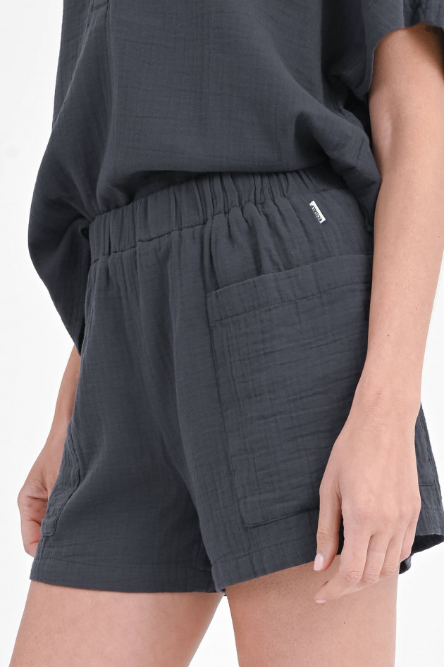 Ecoalf Musselin Shorts YERA in Anthrazit
