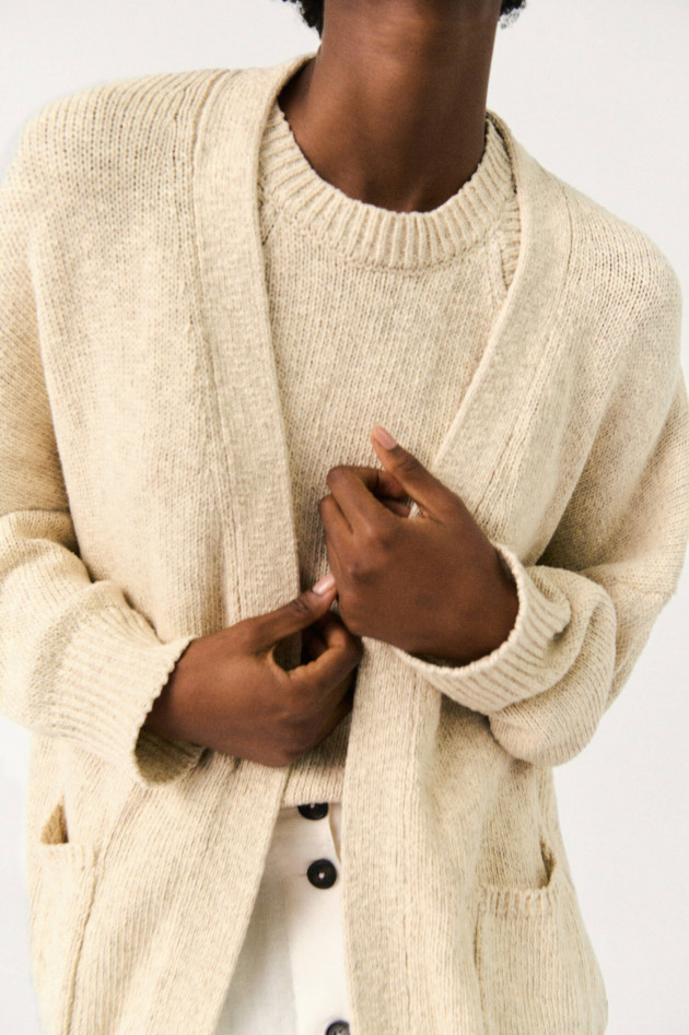 Ecoalf Strick-Cardigan ROSE in Natur