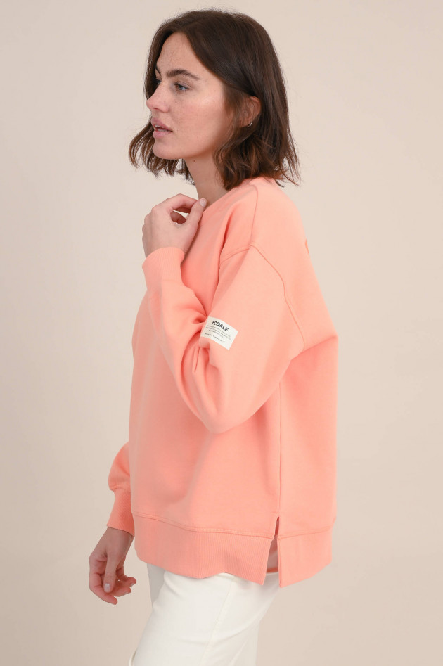 Ecoalf Sweatshirt mit Aufdruck in Papaya