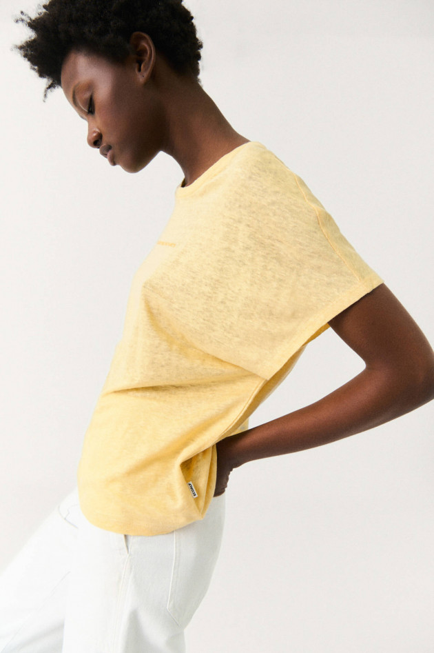 Ecoalf Leinen-Shirt ANIALF in Goldgelb