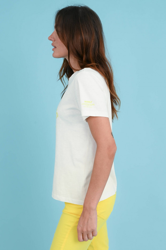 Ecoalf T-Shirt AMAZONASALF in Weiß/Gelb