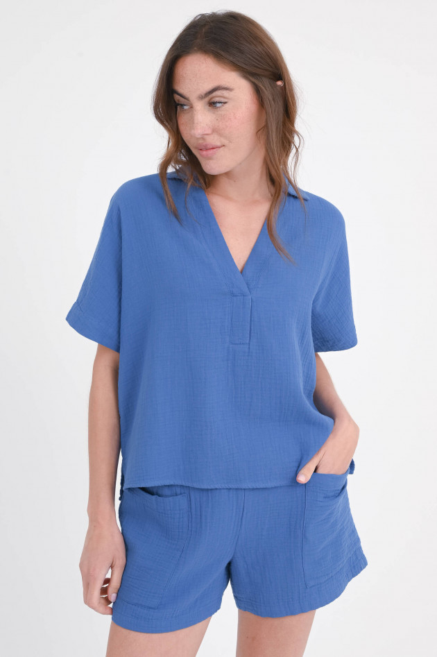 Ecoalf Musselin-Tunika DENIS in Blau