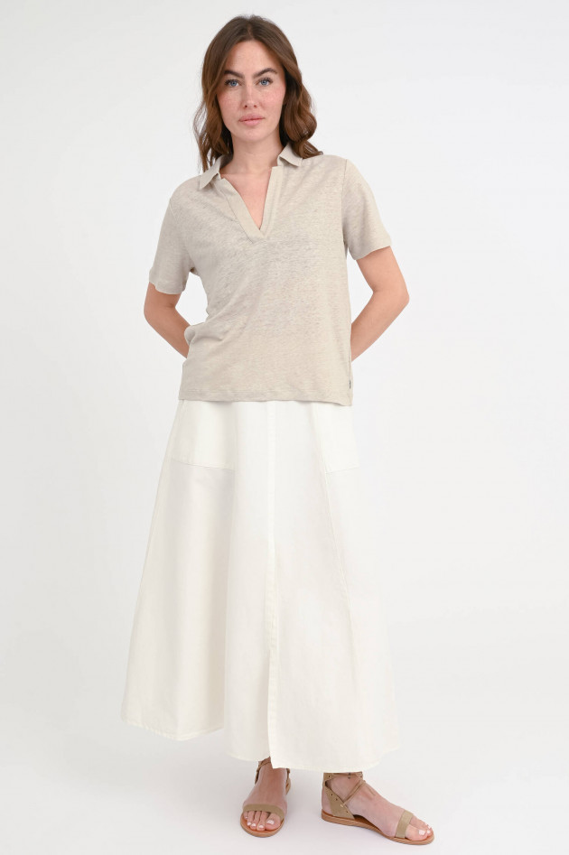 Ecoalf Kurzarm-Polo TROS in hellem Taupe