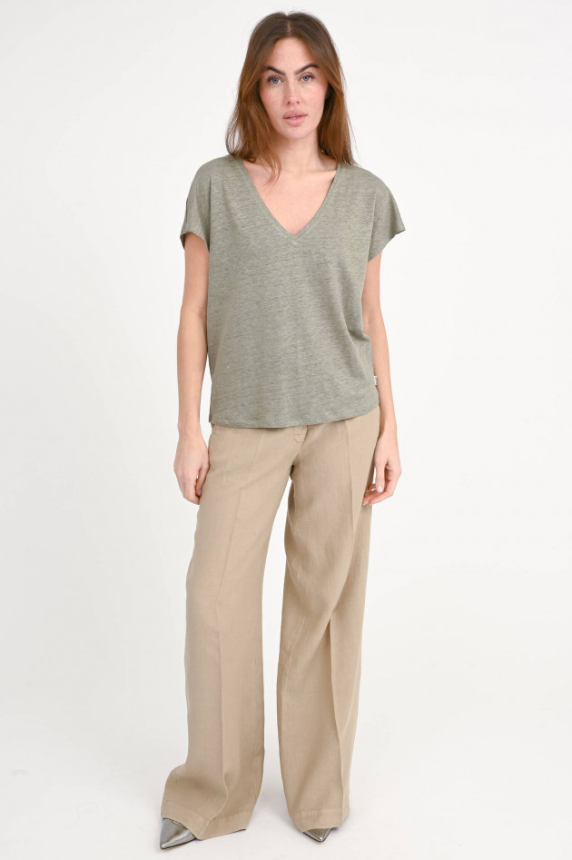 Ecoalf Leinen-Shirt ARENDAL in Khaki