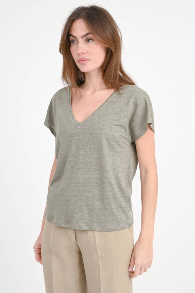 Ecoalf Leinen-Shirt ARENDAL in Khaki