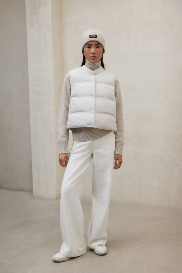 Ecoalf Einfärbiges Gilet in Bone