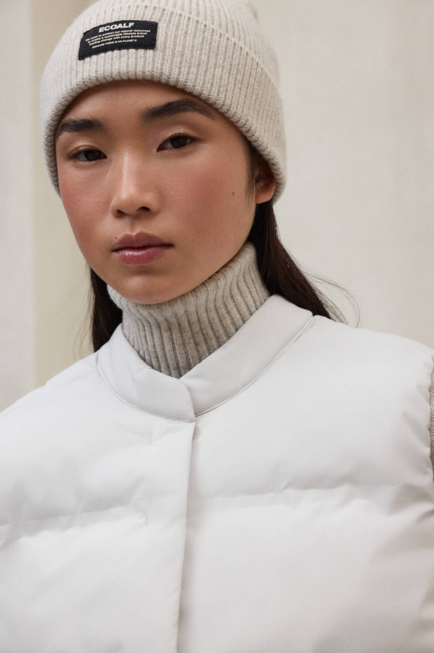 Ecoalf Einfärbiges Gilet in Bone