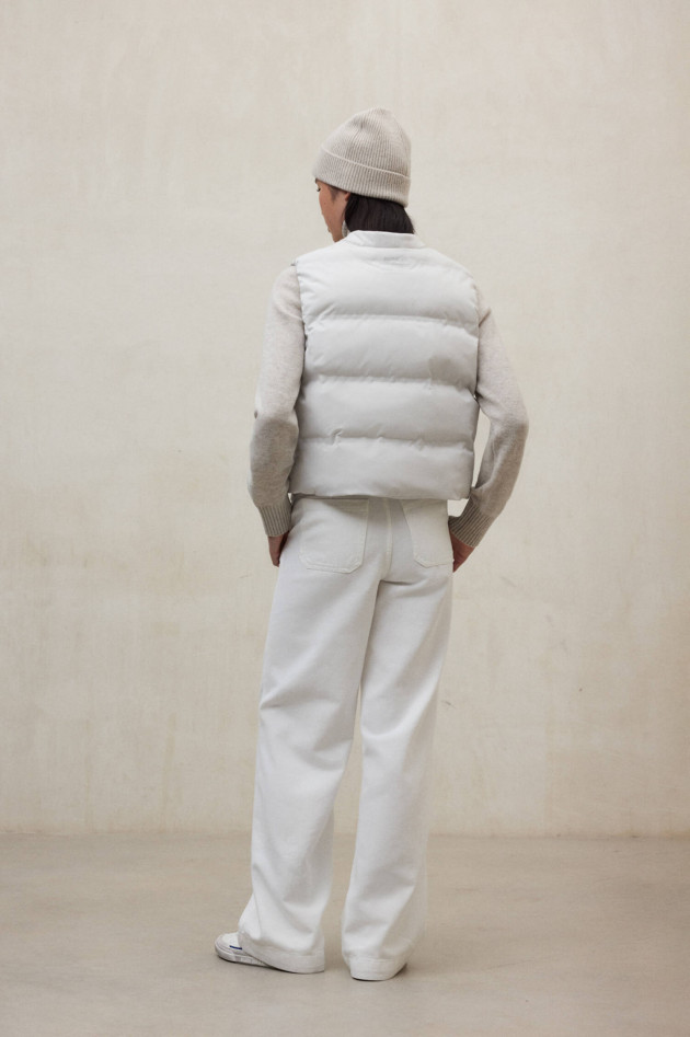 Ecoalf Einfärbiges Gilet in Bone