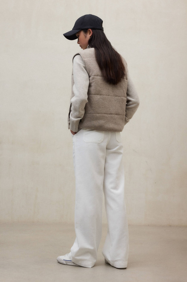 Ecoalf Woll-Gilet TUART in Toast Melange
