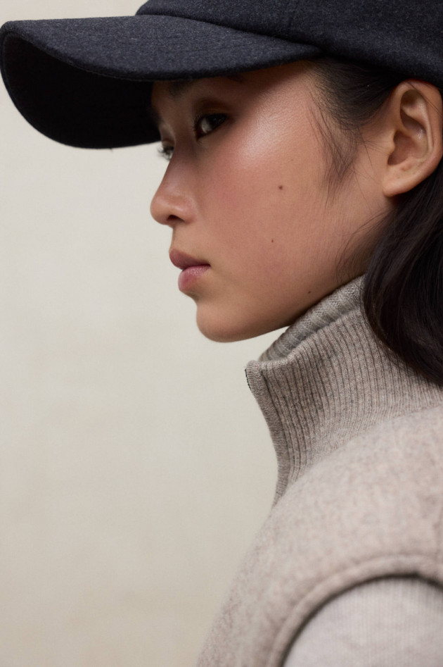 Ecoalf Woll-Gilet TUART in Toast Melange