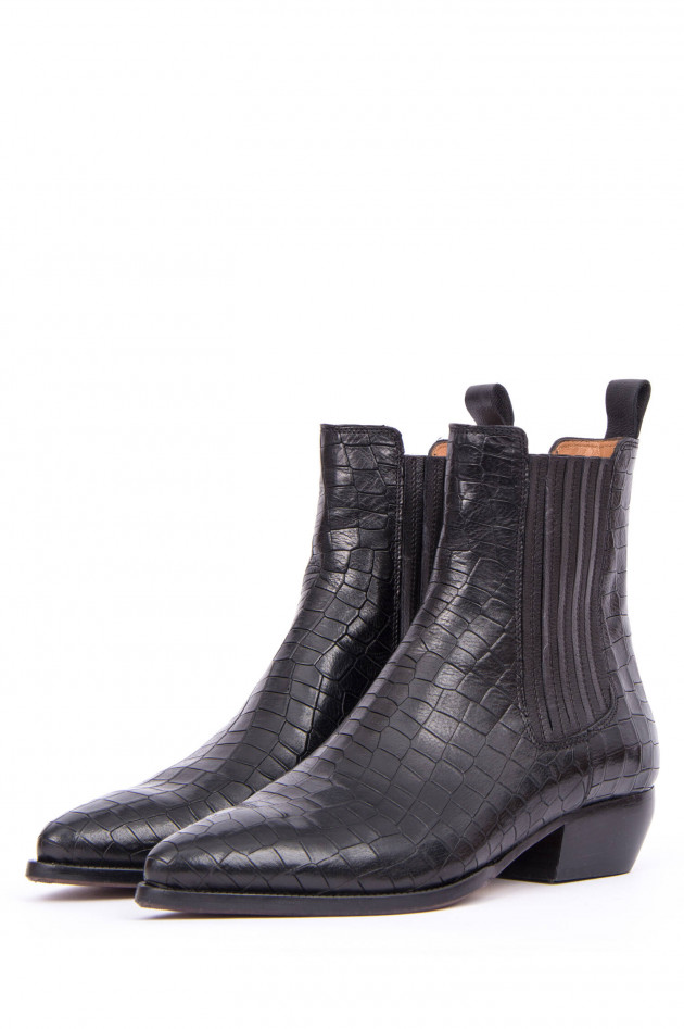 Elia Maurizi Stiefelette ALFA COCCO in Schwarz