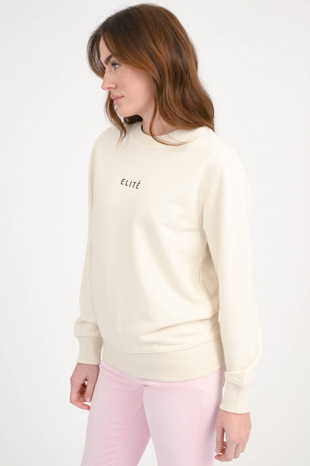 Elitè Sweatshirt mit XXL-Backprint in Natur/Multicolor