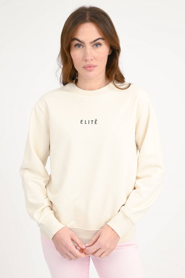 Elitè Sweatshirt mit XXL-Backprint in Natur/Multicolor