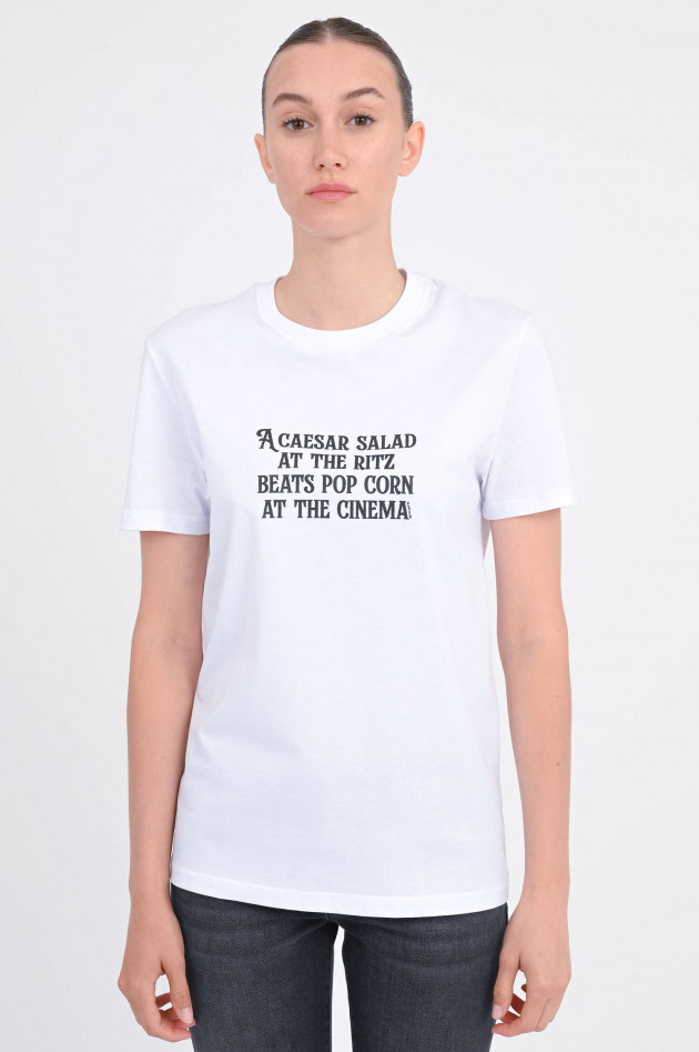 Elitè T-Shirt mit THE RITZ-Schriftzug in Weiß