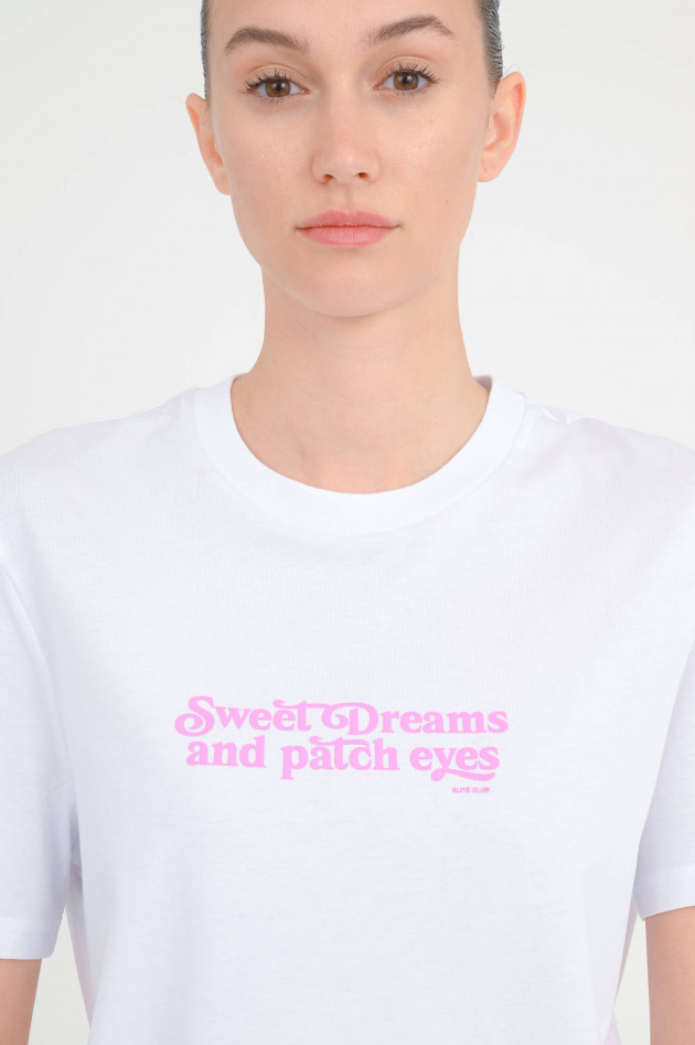 Elitè T-Shirt mit SWEET DREAMS-Schriftzug in Weiß