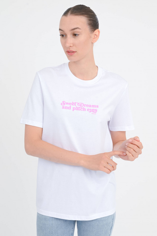 Elitè T-Shirt mit SWEET DREAMS-Schriftzug in Weiß