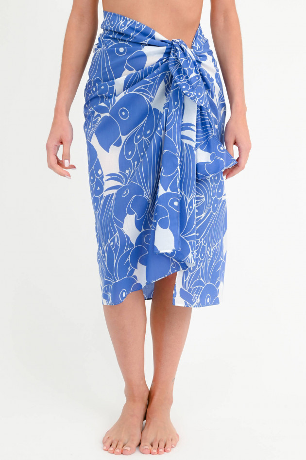 Eres Sarong DANIEL PERROQUE in Blau/Weiß