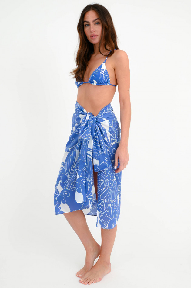 Eres Sarong DANIEL PERROQUE in Blau/Weiß