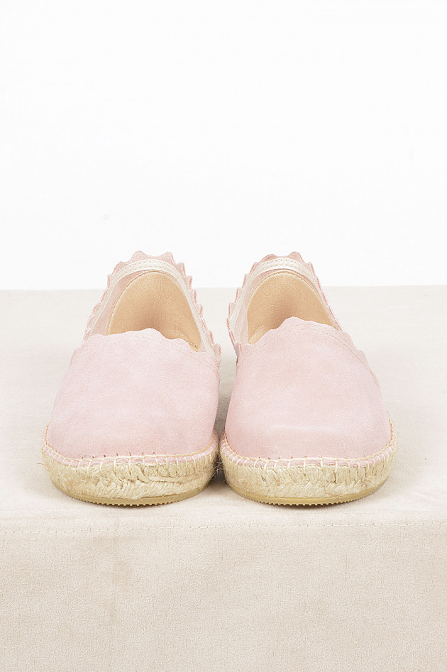 Espadrij Espadrille mit Wellensaum in Rosa