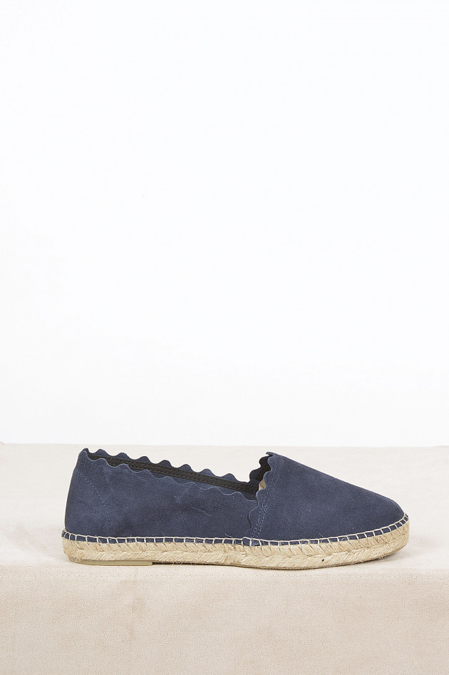 Espadrij Espadrille mit Wellensaum in Navy