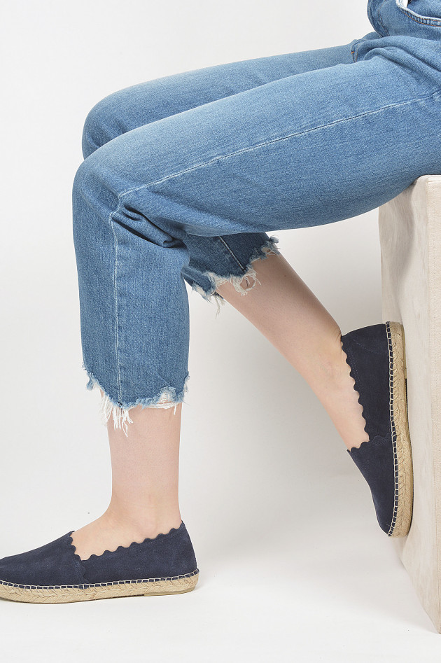 Espadrij Espadrille mit Wellensaum in Navy