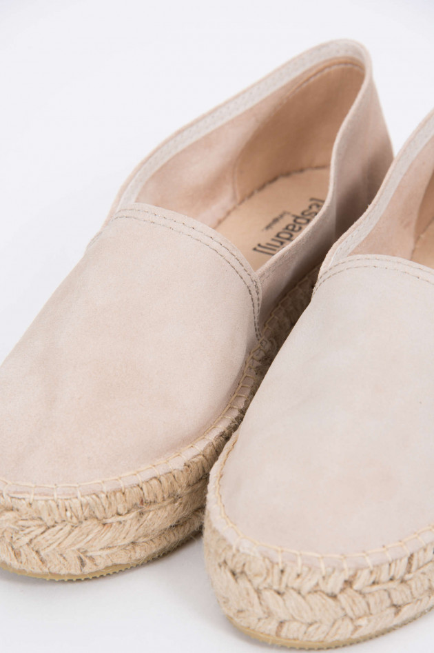 Espadrij Espadrille aus Veloursleder in Beige