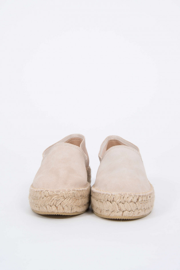 Espadrij Espadrille aus Veloursleder in Beige