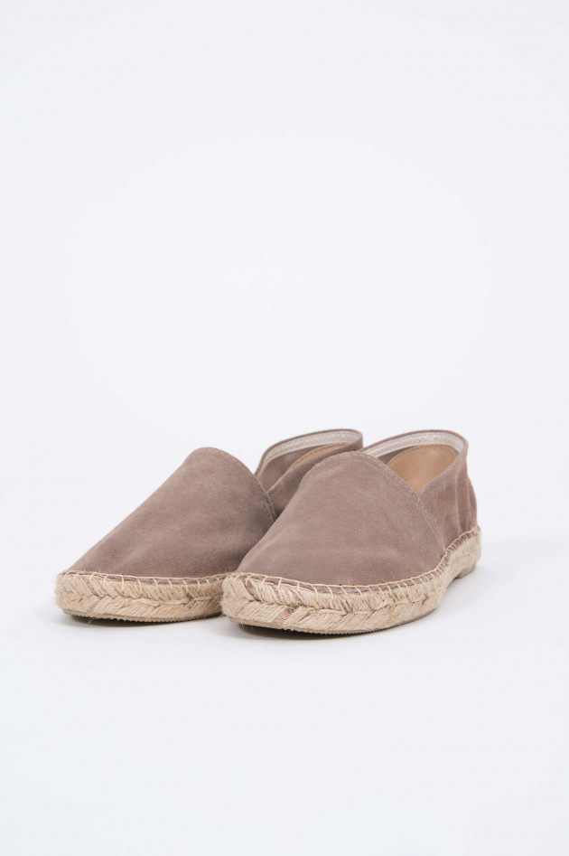 Espadrij Espadrille aus Veloursleder in Sable