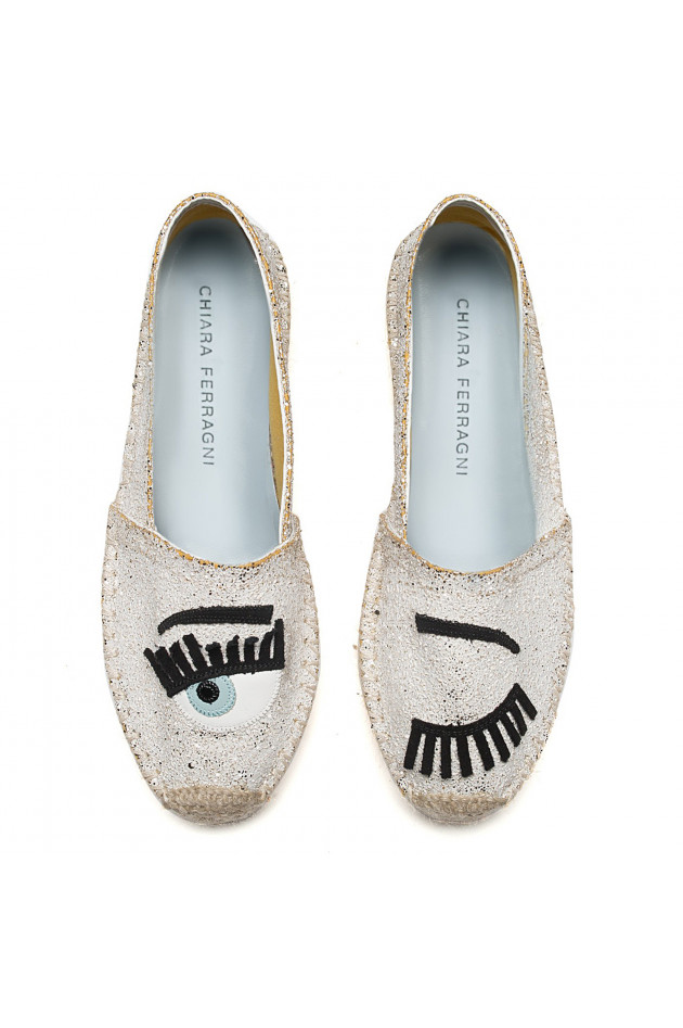 Chiara Ferragni Espadrille FLIRTING in Weiß/Gold