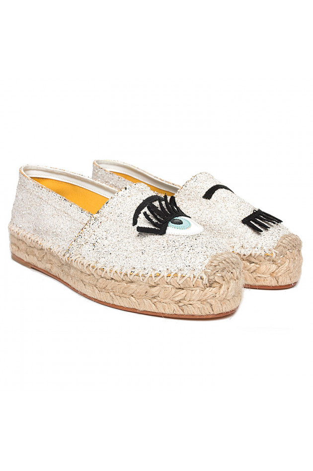 Chiara Ferragni Espadrille FLIRTING in Weiß/Gold